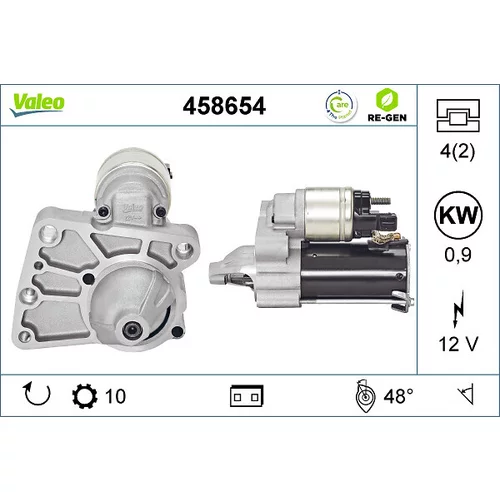 Štartér VALEO 458654