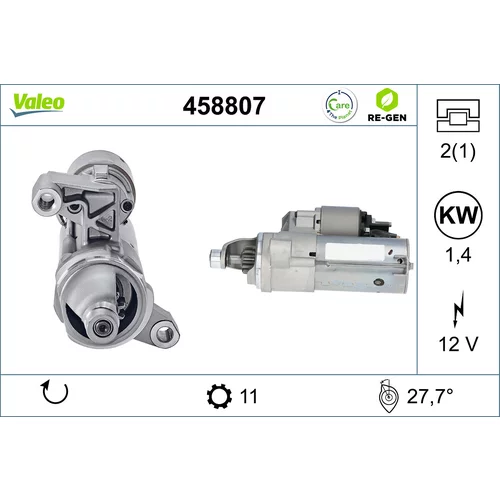 Štartér VALEO 458807