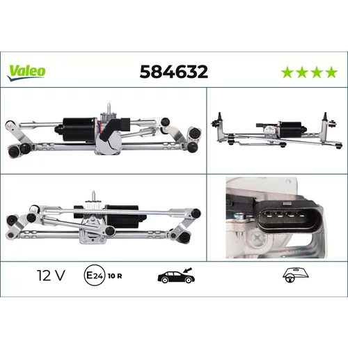 Motor stieračov VALEO 584632