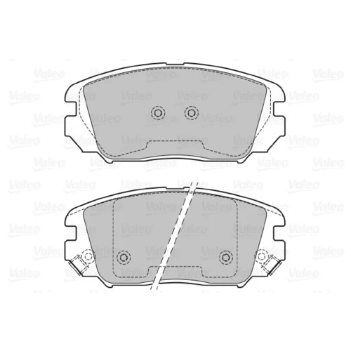 Sada brzdových platničiek kotúčovej brzdy 601348 /VALEO/ - obr. 1