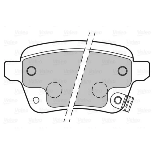 Sada brzdových platničiek kotúčovej brzdy 601399 /VALEO/ - obr. 1