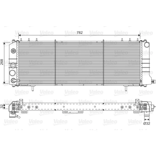 Chladič motora VALEO 701574