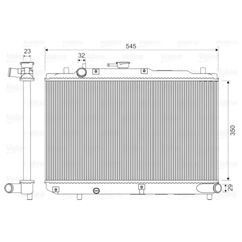 Chladič motora VALEO 731036
