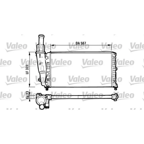 Chladič motora VALEO 731562