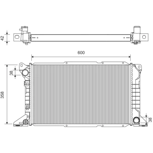 Chladič motora VALEO 731782