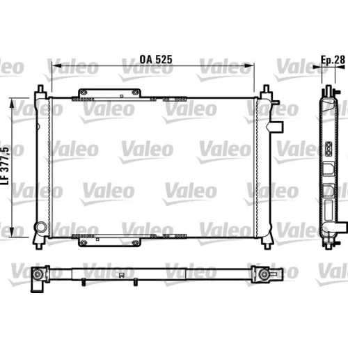 Chladič motora VALEO 731818