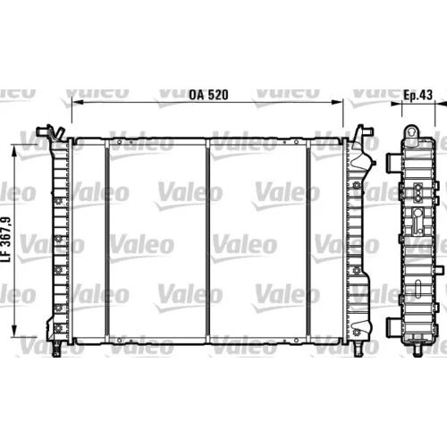 Chladič motora VALEO 732147