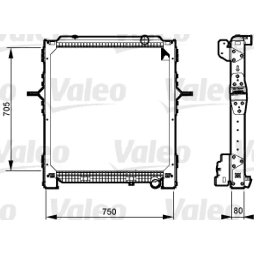 Chladič motora VALEO 733548