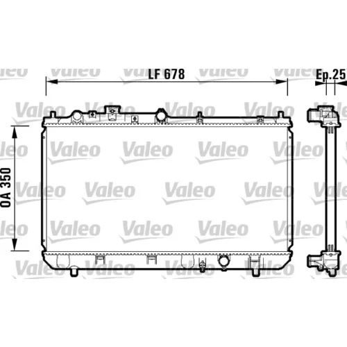 Chladič motora VALEO 734122