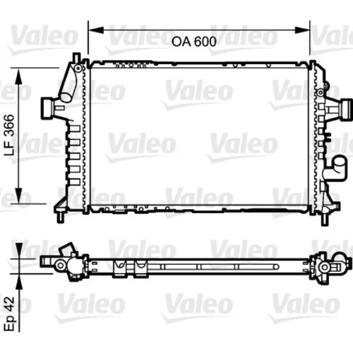 Chladič motora VALEO 734322