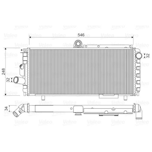 Chladič motora VALEO 810948
