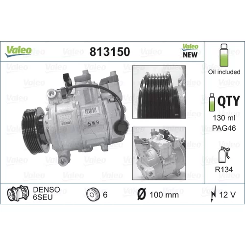 Kompresor klimatizácie 813150 /VALEO/ - obr. 1