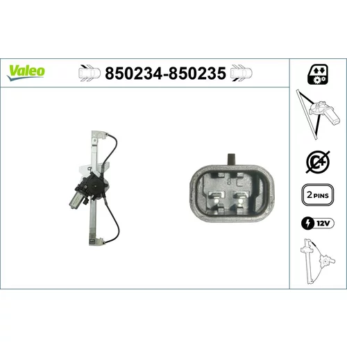 Mechanizmus zdvíhania okna VALEO 850234