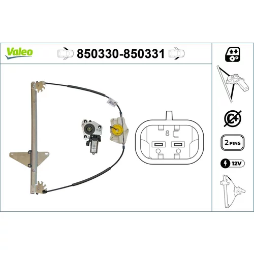 Mechanizmus zdvíhania okna VALEO 850330