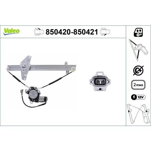 Mechanizmus zdvíhania okna VALEO 850420
