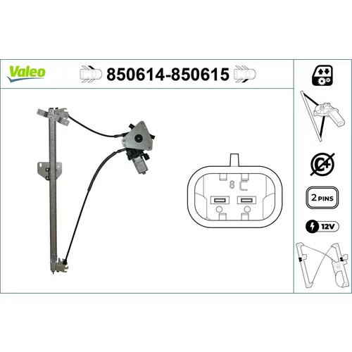 Mechanizmus zdvíhania okna VALEO 850614