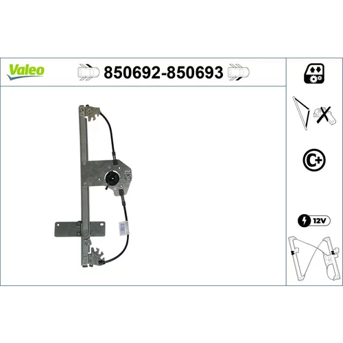 Mechanizmus zdvíhania okna VALEO 850692