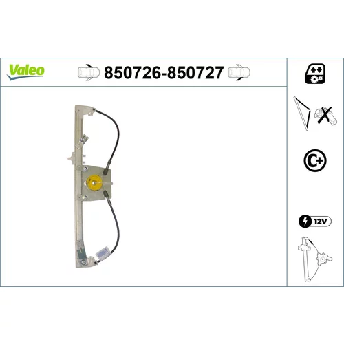 Mechanizmus zdvíhania okna VALEO 850726