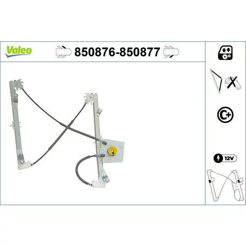 Mechanizmus zdvíhania okna VALEO 850876