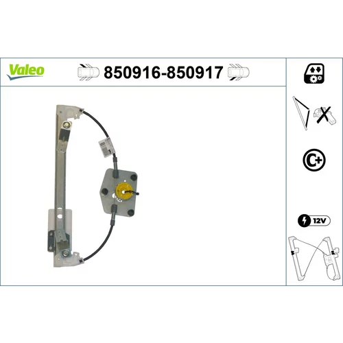 Mechanizmus zdvíhania okna VALEO 850916