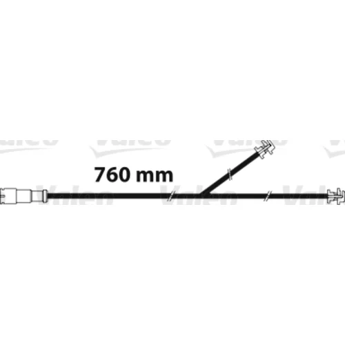 Výstražný kontakt opotrebenia brzdového obloženia 882303 /VALEO/