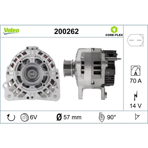 Alternátor VALEO 200262
