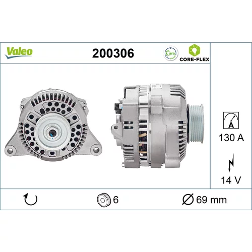 Alternátor VALEO 200306
