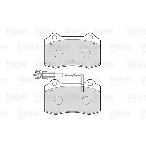 Sada brzdových platničiek kotúčovej brzdy 301466 /VALEO/ - obr. 1