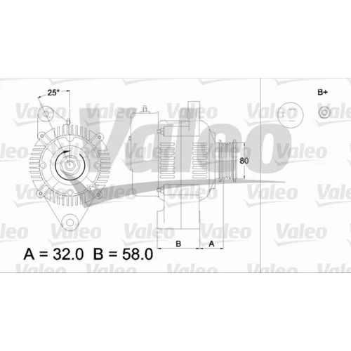 Alternátor 436514 /VALEO/ - obr. 1