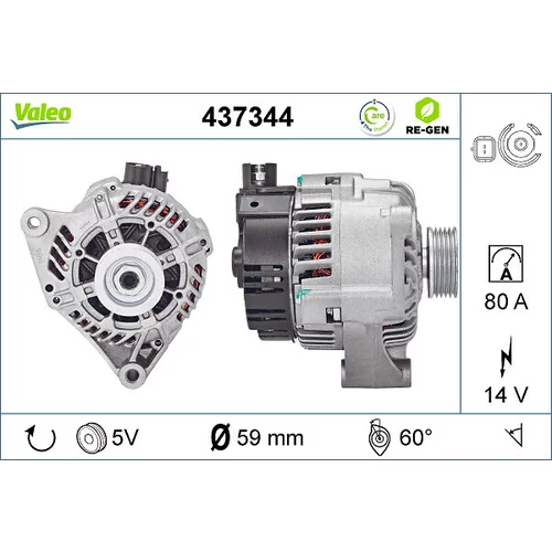 Alternátor VALEO 437344