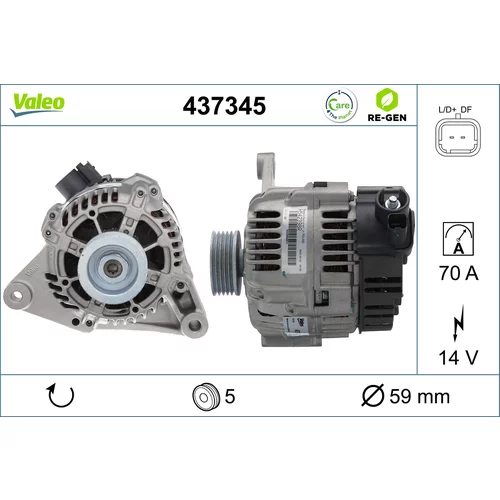 Alternátor VALEO 437345