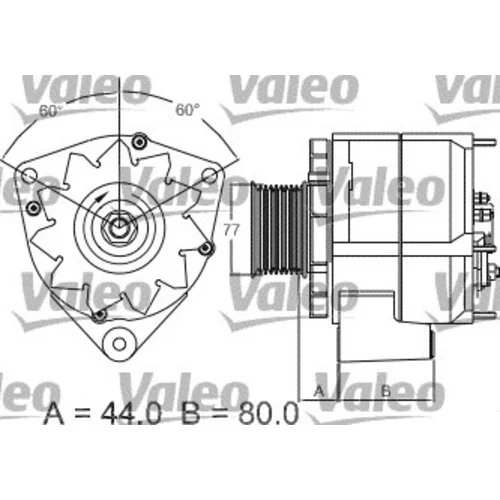 Alternátor 437440 /VALEO/ - obr. 1