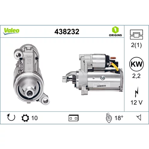 Štartér VALEO 438232