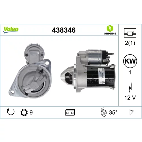 Štartér VALEO 438346