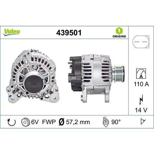 Alternátor VALEO 439501