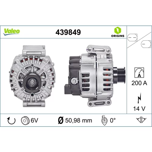 Alternátor VALEO 439849