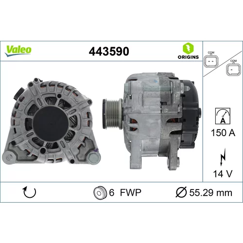 Alternátor VALEO 443590