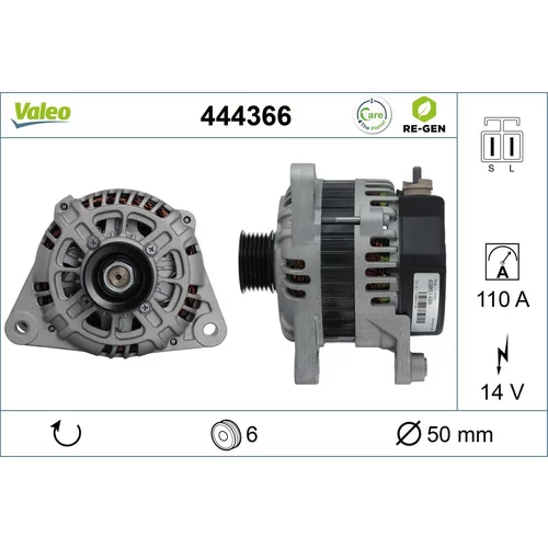 Alternátor VALEO 444366