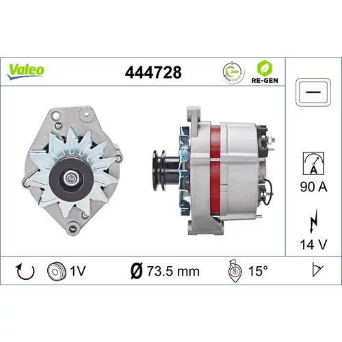 Alternátor 444728 /VALEO/