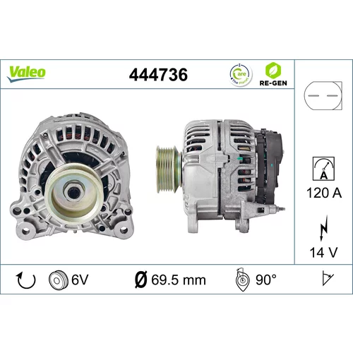 Alternátor VALEO 444736
