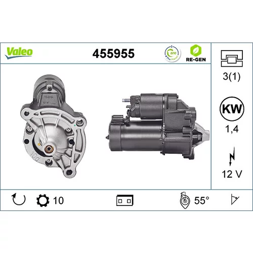 Štartér VALEO 455955