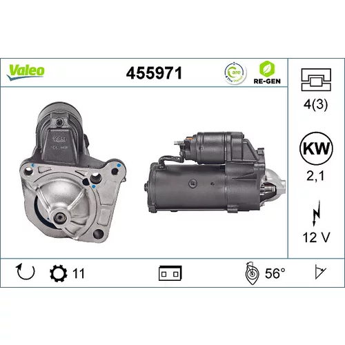 Štartér 455971 /VALEO/