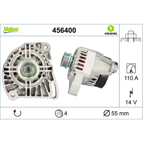 Alternátor VALEO 456400