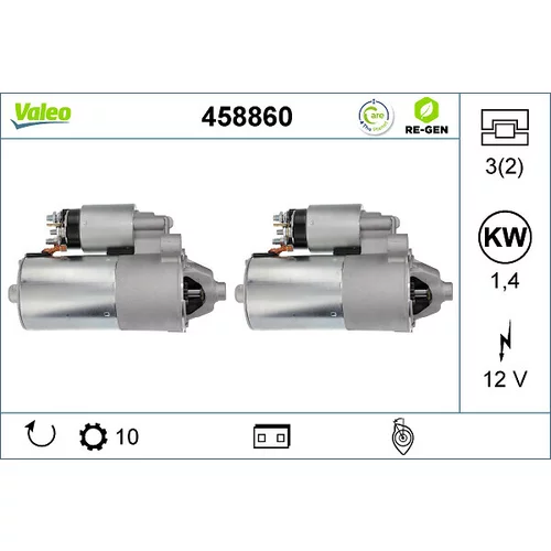 Štartér VALEO 458860
