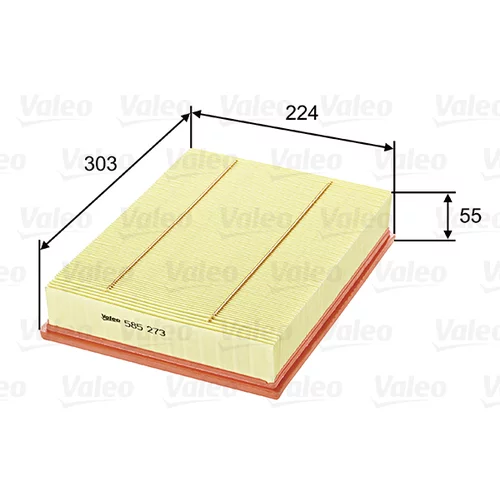 Vzduchový filter 585273 /VALEO/