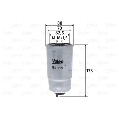 Palivový filter VALEO 587729