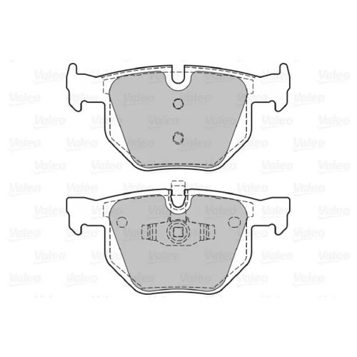 Sada brzdových platničiek kotúčovej brzdy 598885 /VALEO/ - obr. 1