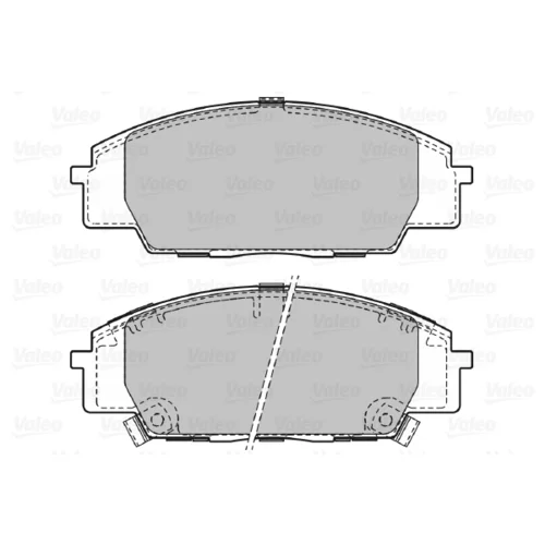 Sada brzdových platničiek kotúčovej brzdy 598907 /VALEO/ - obr. 1