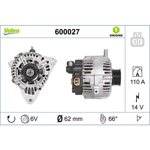 Alternátor VALEO 600027