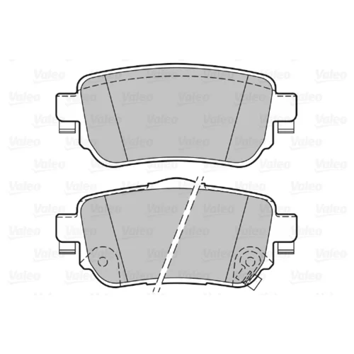 Sada brzdových platničiek kotúčovej brzdy 601416 /VALEO/ - obr. 1